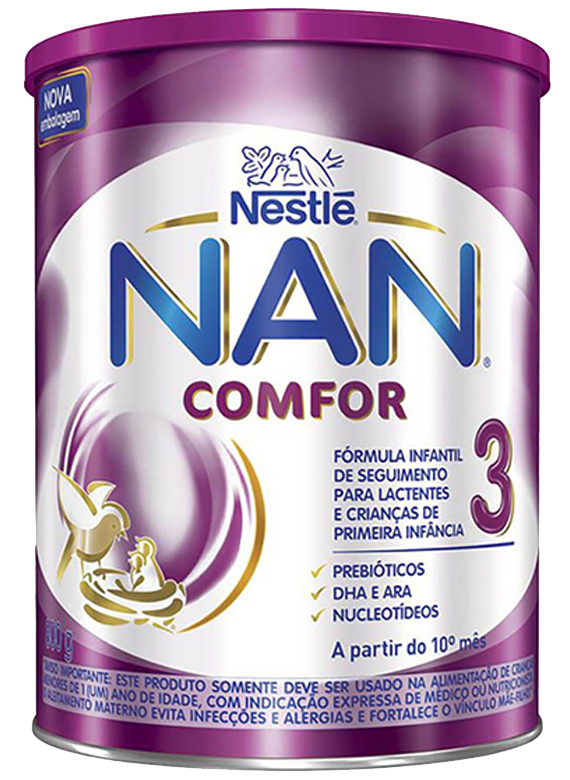 Leite Nan Comfort 3 Formula Infantil 800 G