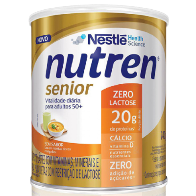 Nutren Senior Sem Sabor Zero Lactose 740 G