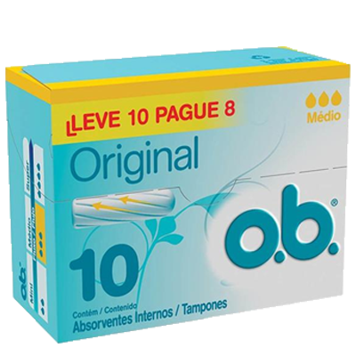 Absorvente Ob Regular Super Leve 10 Pague 8