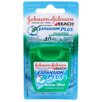 Fio Dental Johnson's Menta 50 Metros 