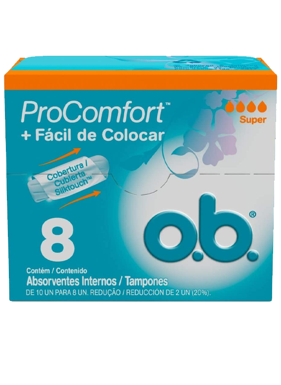 Absorvente Ob Interno Procomfort Super 8 Unidades