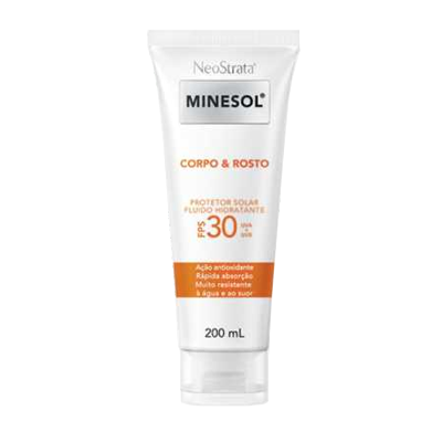 Neostrata Minesol Corpo E Rosto Fps30 200 Ml