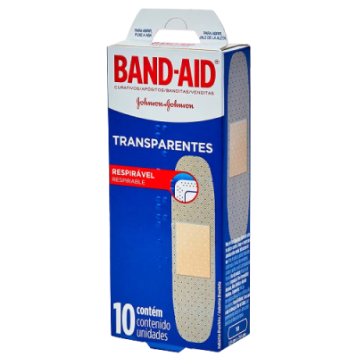 Band Aid Transparente 10 Unidades