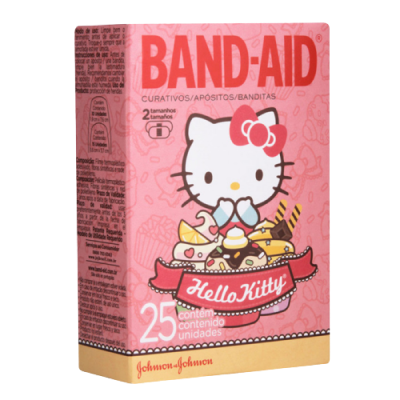 Band Aid Hello Kitty Com 25 Unidades