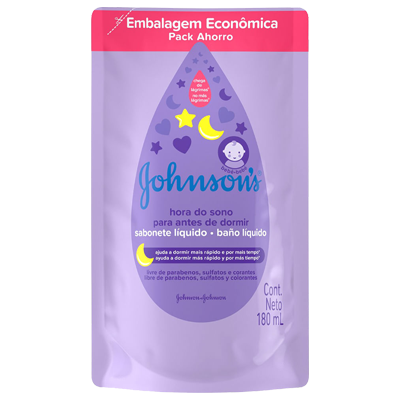 Refil Sabonete Liquido Johnson's Baby Hora Sono 180 Ml