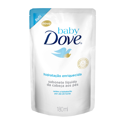 Sabonete Liquido Dove Baby Hidratação Enriquecida Refil 180 Ml