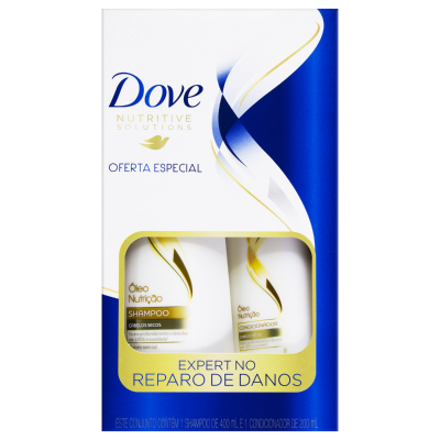 Kit Shampoo Dove Oleo Nutricao 400 Ml + Condionador 200 Ml
