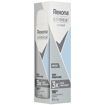 Desodorante Rexona Clinical Aerosol Sem Perfume 91 G