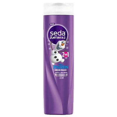 Shampoo Infantil Seda 2 X1 Frozen Brilho Magico 300 Ml