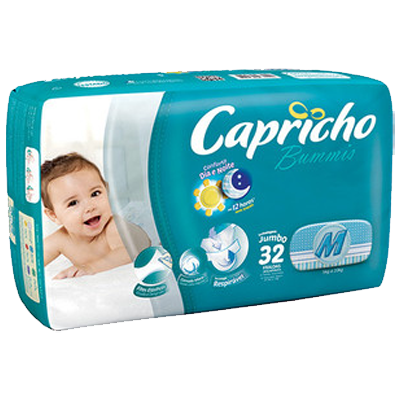 Fralda Capricho Bummis Jumbo M 32 Un