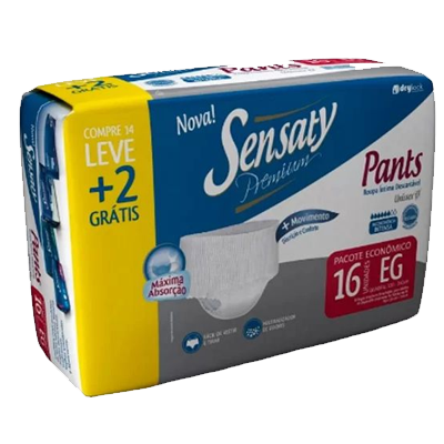 Fralda Sensaty Mega Pants Xg 16 Un (Top4)
