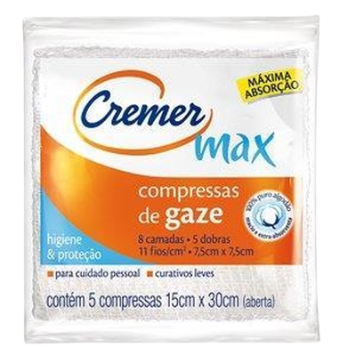 Compressa Gaze Cremer Max 11 Fios 5 Un