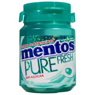 Mentos Pure Fresh Hort Pote 56 G Verde