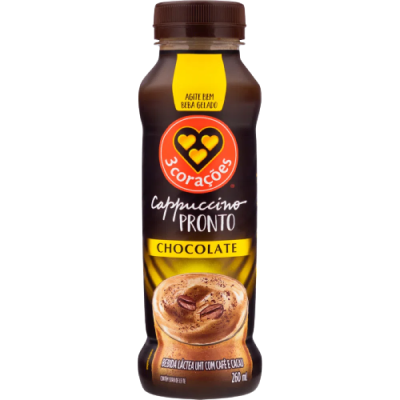 Achocolatado Cappuccino 3 Coracoes 260 Ml