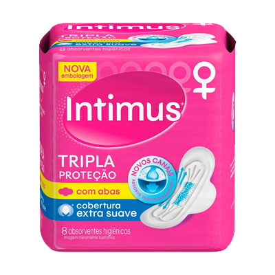 Absorvente Intimus Gel Norm Suave C/Abas C/8