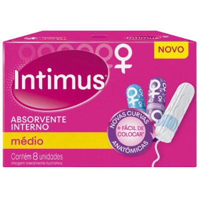 Absorvente Intimus Gel Interno Medio 8 Und