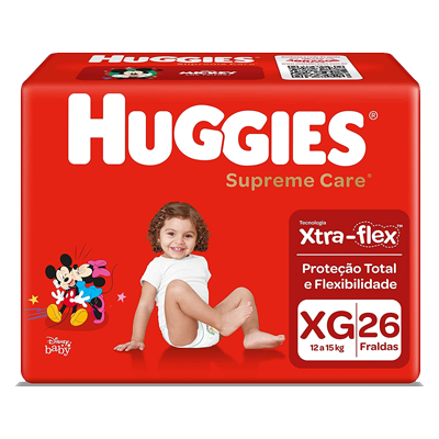 Fralda Huggies Supreme Care Mega Xg 26 Un