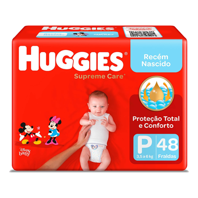 Fralda Huggies Supreme Care Mega P 48 Un