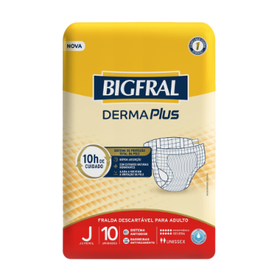 Fralda Bigfral Plus Juvenil 11 Tiras 20 A 33 Kg