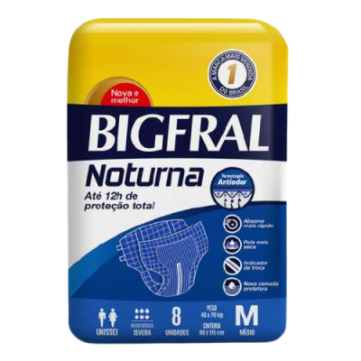 Fralda Bigfral Plus  Noturna M 40 K (Fp)