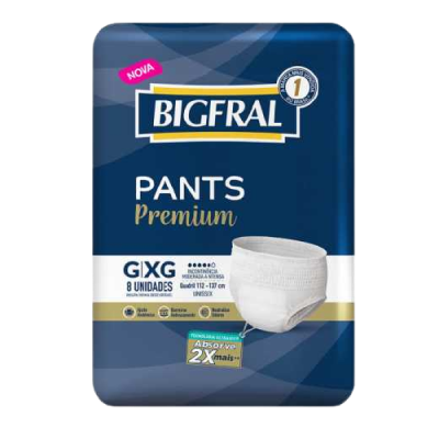 Fralda Bigfral Pants Reg G/Xg 8 Un