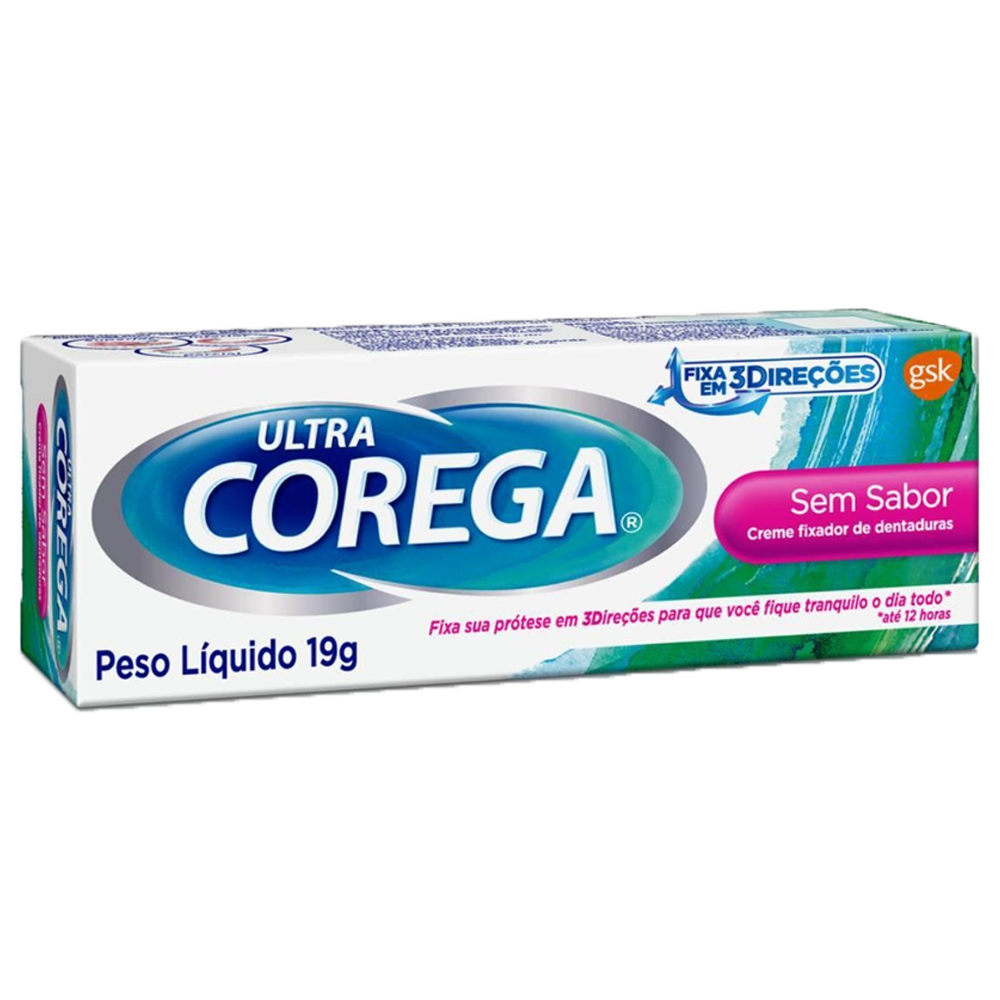 Fixador Ultra Corega Creme Sem Sabor 19 G 