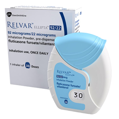 Relvar Ellipta 100/25 Mcg 30 Doses (Pbm)