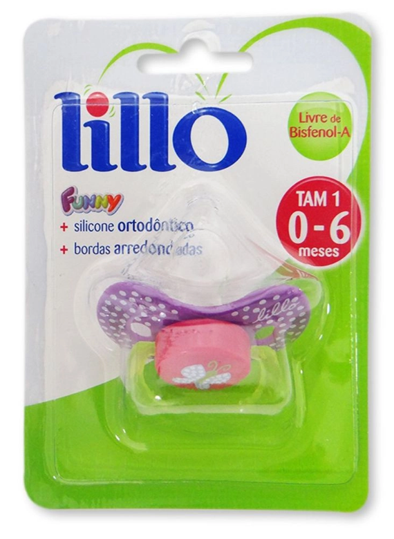 Chupeta Funny Menina Ortodontica Silicone T1 Lillo