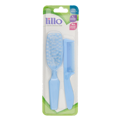 Conjunto Lillo Escova/Pente Azul