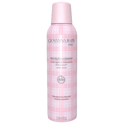 Desodorante Aerosol Giovanna Baby Class Rosa 150 Ml