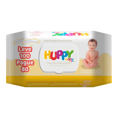Toalha Umed Huppy Baby Wipes L100 P80 Un