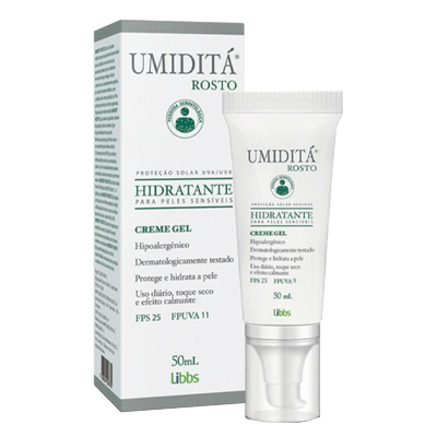 Umiditá Rosto Fps 25 Uva/B Creme Gel 50 Ml