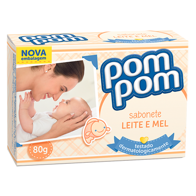 Sabonete Pom Pom Leite/Mel 80 Gr