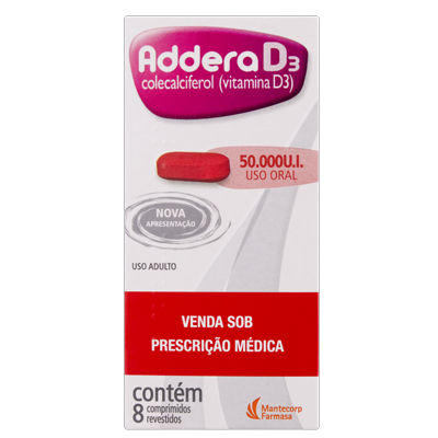 Addera D3 50.000 Ui 8 Comp ( Leve 3 E Pague 2)