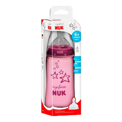 Nuk Mamadeira My First 300 Ml Ortodontica Girl 7509202 G