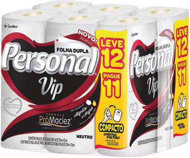 Papel Higiênico Personal Vip Fd Lv12 Pg10