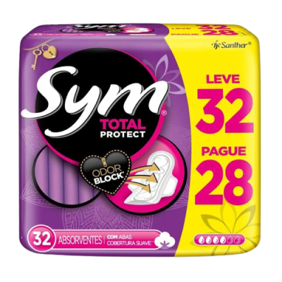 Absorvente Sym C/Abas Suave L32 P28