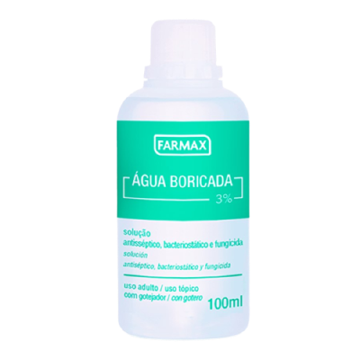 Agua Boricada 100 Ml Farmax