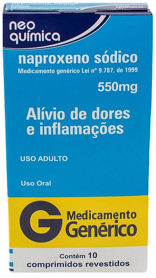 Naproxeno Sod 550 Mg C/10 Cpr Neoquimica