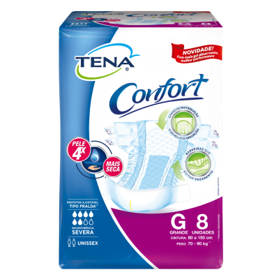 Fralda Tena Confort Biofral G 8 Un (Fp)