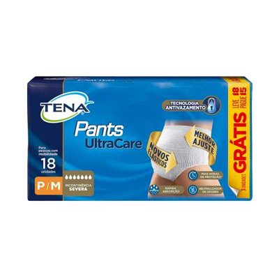 Fralda Tena Pants Ultra Mega P/M Lv18 Pg15