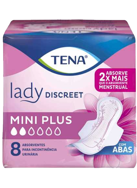 Absorvente Tena Lady Discreet Miniplus 8 Un