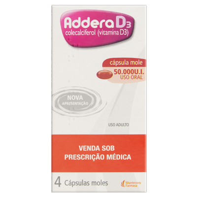 Addera D3 50.000 Ui 4 Caps Mole ( Leve 3 E Pague 2)