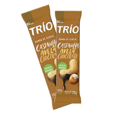 Barra Trio Avela E Cast Chocolate 20 G