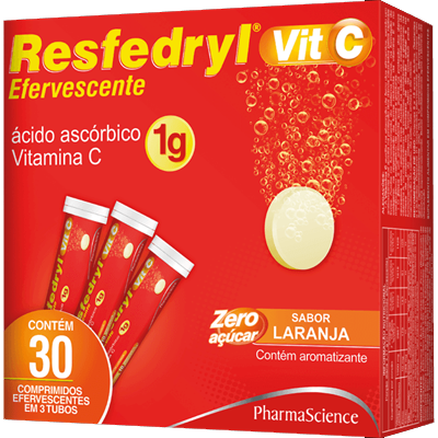 Resfedryl Vit C 1 G 30 Comprimido Efervescente 