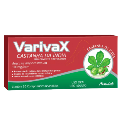 Varivax Castanha Da India 100 Mg C/30 Cpr