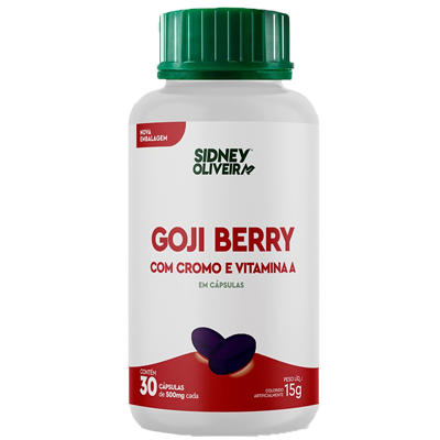 Gojiberry + Cromo + Vit A 500 Mg   S.O. 30 Caps