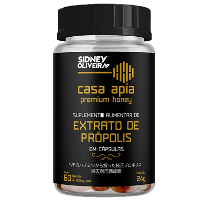 Extrato De Propolis 400 Mg Casa Apia   S.O. 60 Caps