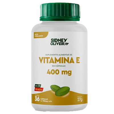 Vitamina E 400 Mg   S.O.Leve 30 Cápsulas + 6 Grátis