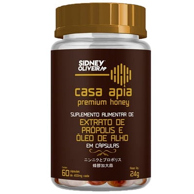 Propolis Com Alho Casa Apia S.O. 60 Caps